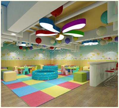 幼儿园 儿童游泳馆 儿童泳池 室内游泳池_model工厂作品_场景现代场景