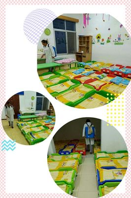 铁路中心幼儿园定期全方位消毒